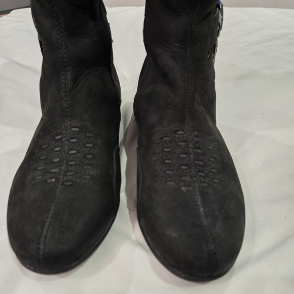 Icon Sacred Black Leather Motorcycle Riding Boot Size Womens 5 - Picture 5 of 8